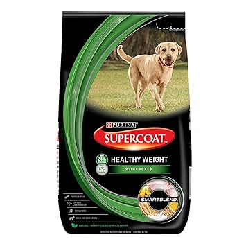 Purina Supercoat Healthy Weight Dry Dog Food Chicken, 3Kg