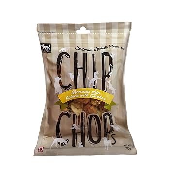 Chip Chops Banana Chicken Dog Treats, 70g (Pack of 3)