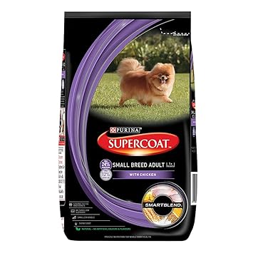 Purina Supercoat Adult Small Breed Dry Dog Food Chicken, 3Kg