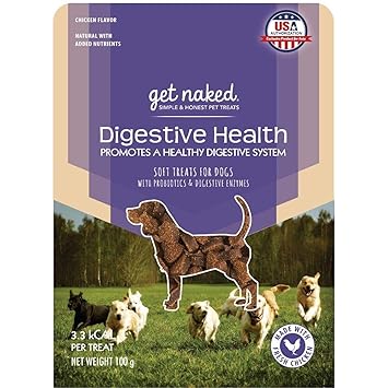 Get Naked Premium Digestive Health Soft Dog Treats, 100g