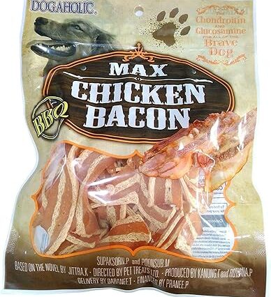 Dogaholic Chicken Bacon Strips BBQ, 130g