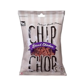 Chip Chops Diced Chicken Dog Treat, 250 gm