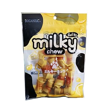 Dogaholic Milky Chews Cheese & Chicken Bone (10 Pieces)
