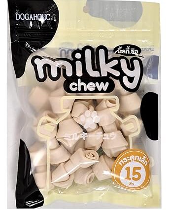 Dogaholic Milky Chew Knotted Bone (15 Pieces)