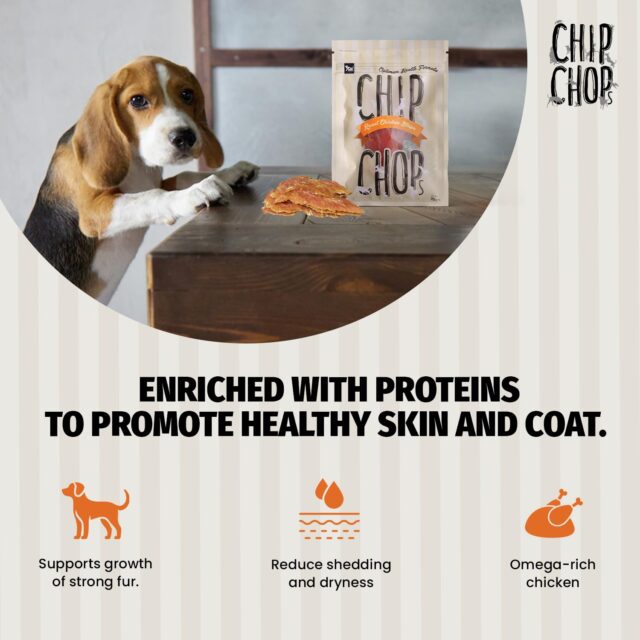 Chip Chops Roast Chicken Strips Dog Treat, 250g - Image 4