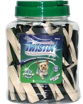 NPIC Twistix Vanilla Mint Flavour Dog Treat, 50 Sticks