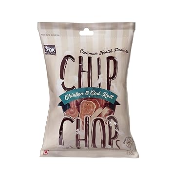Chip Chops Chicken Codfish Rolls Dog Treat, 250 g