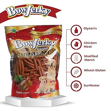 BowJerky Lamb Mini Sticks Dog Treat, 700g - Image 2