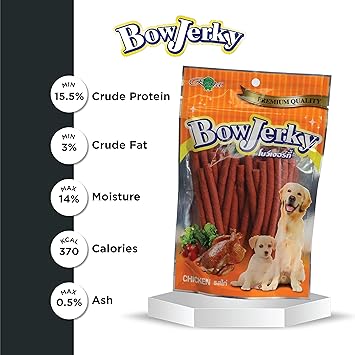 BowJerky Chicken Sticks Dog Treat, 200 gm - Image 5