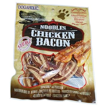 Dogaholic Chicken Bacon Smoked Strips, 130g