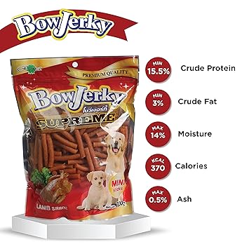 BowJerky Lamb Mini Sticks Dog Treat, 700g - Image 4