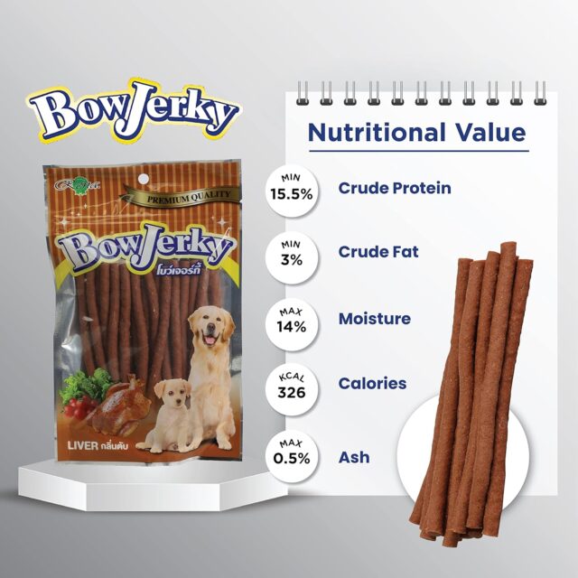 BowJerky Liver Sticks Dog Treat, 800 gm - Image 5