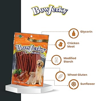 BowJerky Chicken Sticks Dog Treat, 200 gm - Image 4