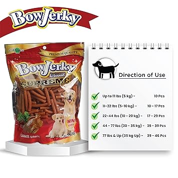 BowJerky Lamb Mini Sticks Dog Treat, 700g - Image 6