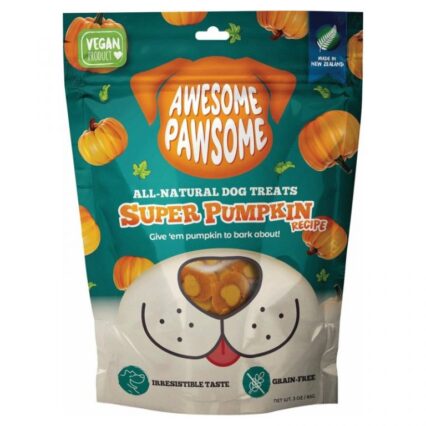 Awesome Pawsome Super Pumpkin Natural Vegan Dog Treat, 85g