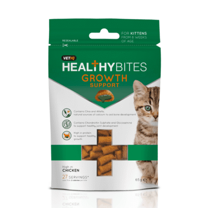 Mark and Chappell Healthy Bites Growth Support Kitten Treats, 65g