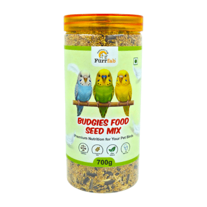 Furrfab Budgies Food Seed Mix, 700g | 100% Natural Bird Food for Parakeets