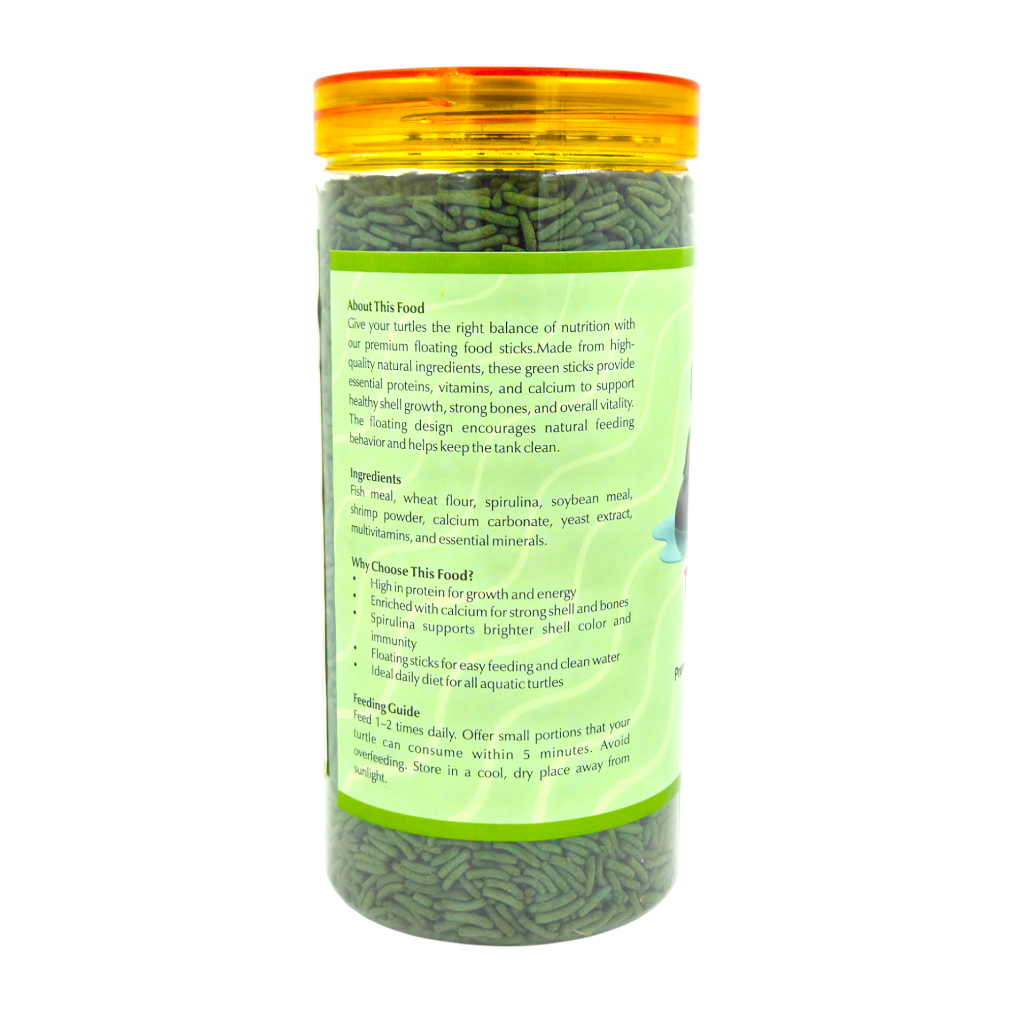 Furrfab Turtle Food Sticks, 400g | Floating Protein-Rich Diet for Strong & Healthy Turtles - Image 2