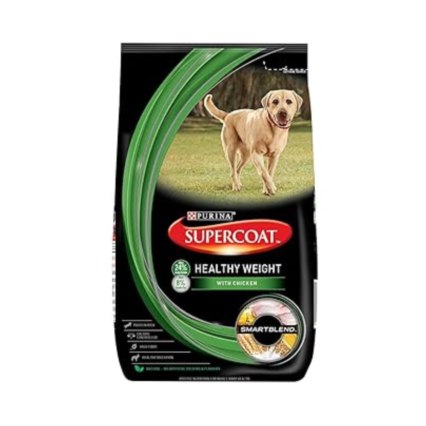 Purina Supercoat Healthy Weight Dry Dog Food Chicken, 3Kg
