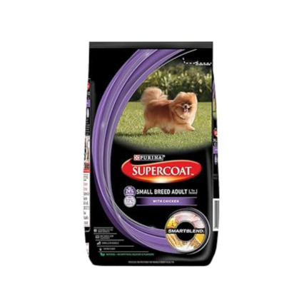 Purina Supercoat Adult Small Breed Dry Dog Food Chicken, 3Kg