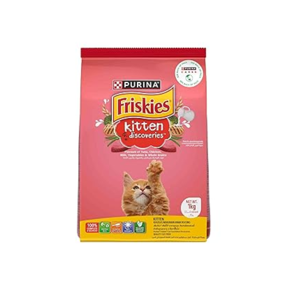 Purina Friskies Kitten Discoveries Dry Cat Food, 1Kg