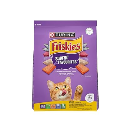 Purina Friskies Adult Surfin Favorites Dry Cat Food
