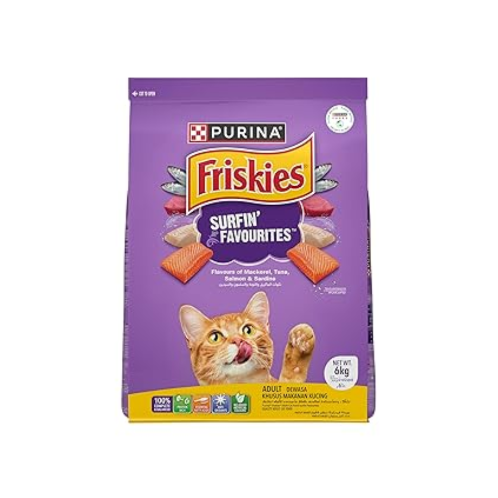 Purina Friskies Adult Surfin Favorites Dry Cat Food