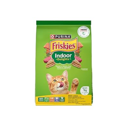 Purina Friskies Indoor Delights Dry Cat Food, 1kg