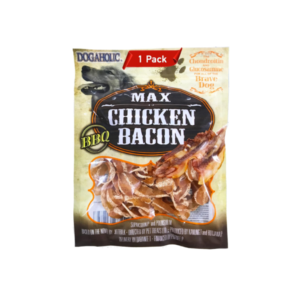 Dogaholic Chicken Bacon Strips BBQ, 130g