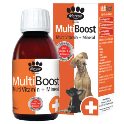 Mervue Multiboost Multivitamin & Mineral Supplements for Dogs, 150ml