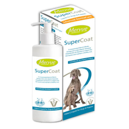Mervue Supercoat Skin & Coat Supplements for Dogs, 150ml