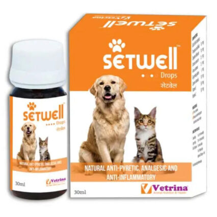 Vetrina Setwell Drops for Dogs and Cats, 30 ml (Pack of 2)