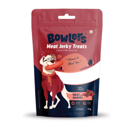 Bowlers Meat Jerky Dog Treats | Meat Mravel, 70g