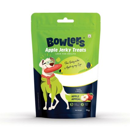 Bowlers Apple Jerky Dog Treats | Apple Appeal, 70g