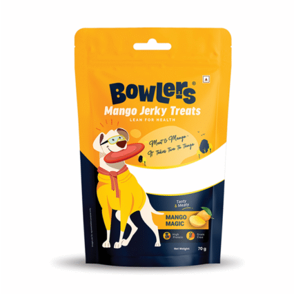 Bowlers Mango Jerky Dog Treats| Mango Magic, 70g