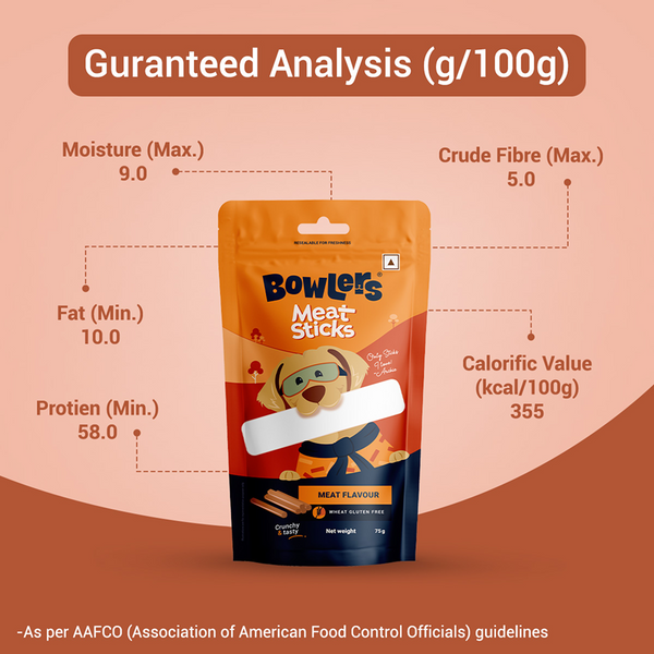 Bowlers Meat Sticks Dog Treats | Meat Flavor, 75g - Image 3