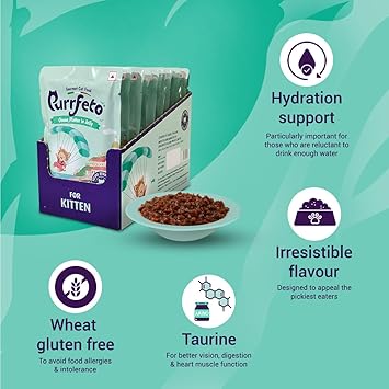 Purrfecto Wet Kitten Food with Ocean Platter in Jelly, 80g (Pack of 48) - Image 3