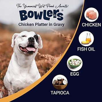 Bowlers Adult Wet Dog Food | Chicken Platter in Gravy |80g (Pack of 48) - Image 5