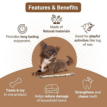 Bowlers Dog Treats Chewrope Caterpillar| for Small & Medium Breeds & Puppies, 150g - Image 3