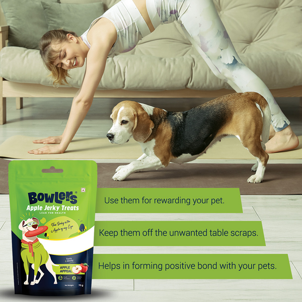 Bowlers Apple Jerky Dog Treats | Apple Appeal, 70g - Image 5