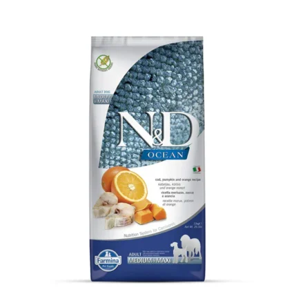 N&D Ocean COD, Pumpkin & Orange Adult Medium/Max (Grain Free) Dry Dog Food