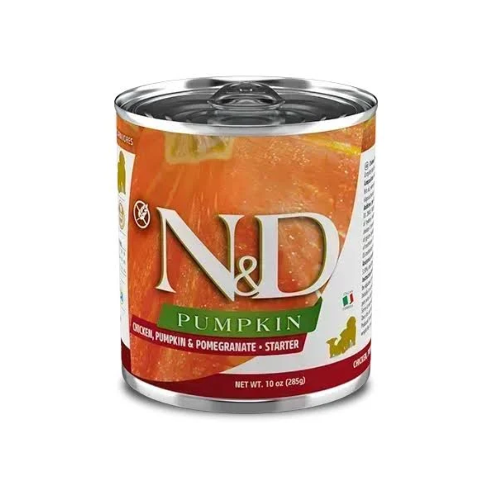 N&D Pumpkin Chicken Starter Puppy, 285g Dog Wet Food