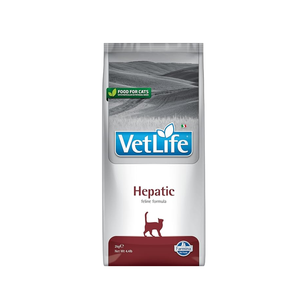 Farmina Vet Life Cat Hepatic Natural Diet Dry Cat Food, 2Kg