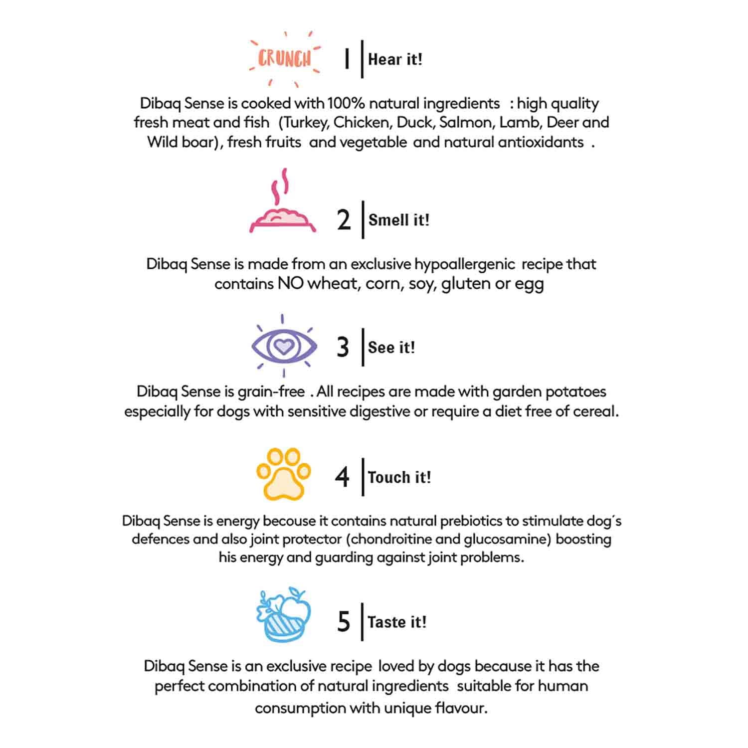 Dibaq Sense Chicken & Duck with Mushrooms & Mango Adult Wet Dog Food, 380g - Image 4