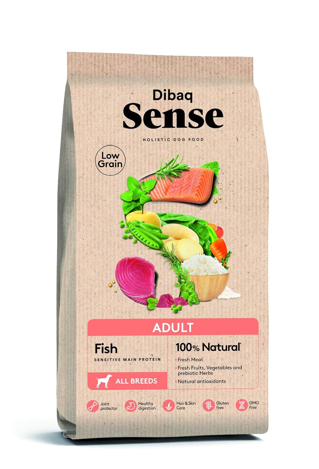 Dibaq Sense Adult Dog Low Grain Fish Adult Dog Food