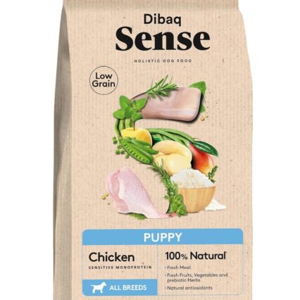 Dibaq Sense Dog Low Grain Puppy Food with Chicken, All Breeds