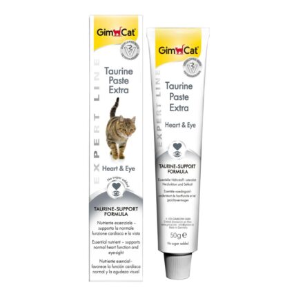 GimCat Taurine Paste Extra for Cats | Heart and Eye Support Formula | 50g Tube