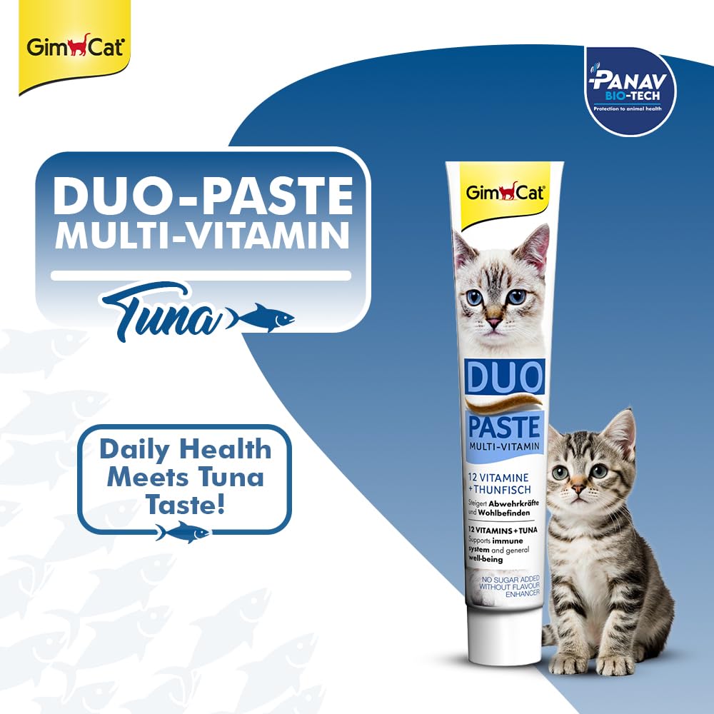 GimCat Duo-Paste Multi-Vitamin Tuna for Cats, 50g - Image 2