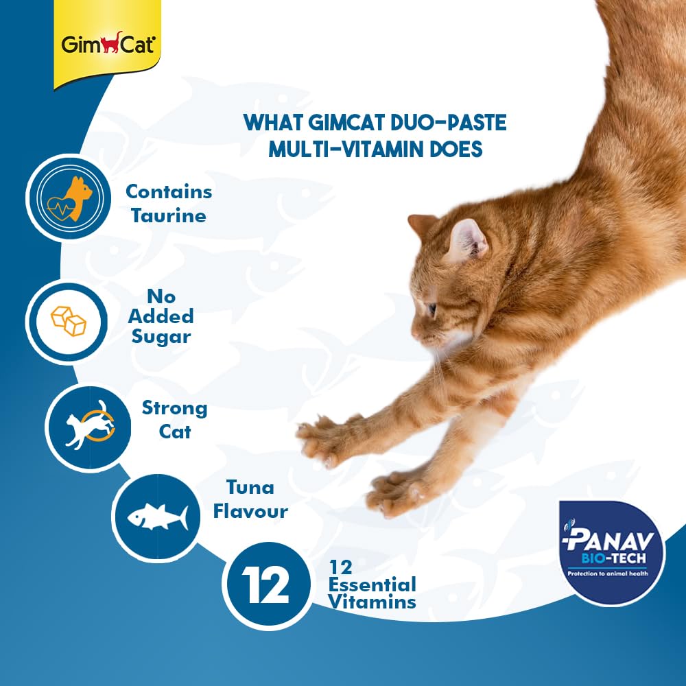 GimCat Duo-Paste Multi-Vitamin Tuna for Cats, 50g - Image 3