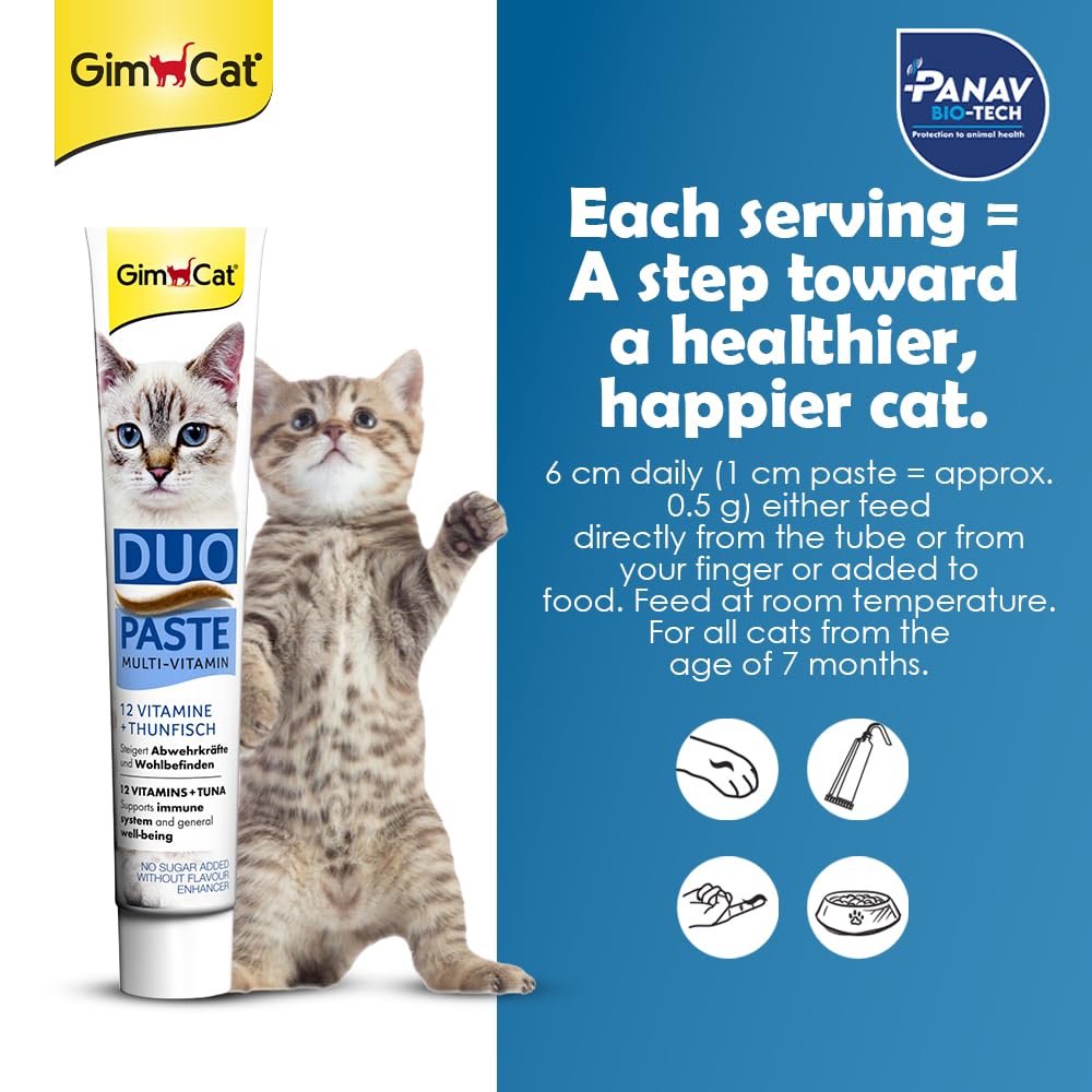 GimCat Duo-Paste Multi-Vitamin Tuna for Cats, 50g - Image 4